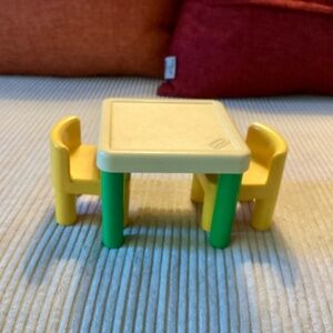 Vintage Little Tikes Table and Chairs for Doll’s House